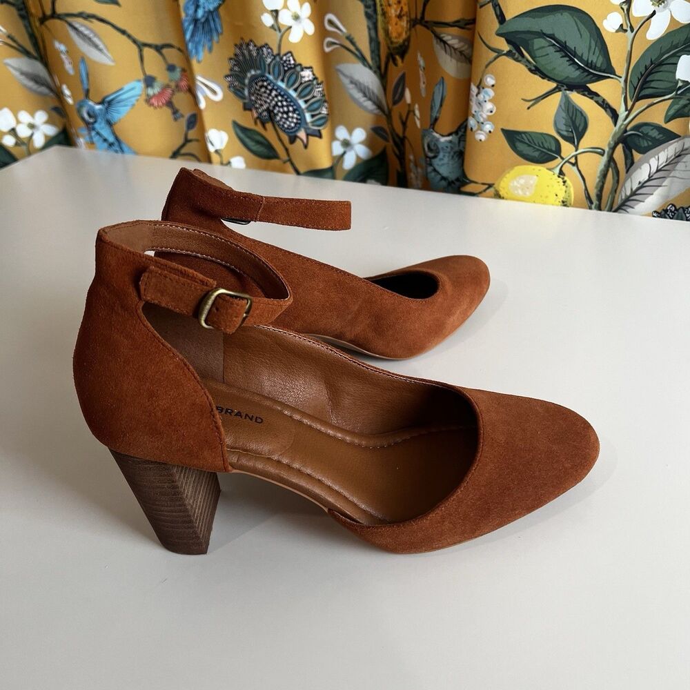 Lucky Brand Kalicia D'Orsay Pumps, Caramel, Women's 10M - Picture 4 of 9